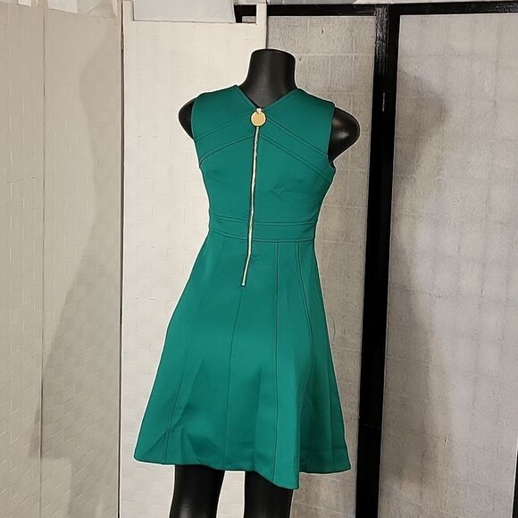 BRAND NEW CALVIN KLEIN V-NECK SLEEVELESS A-LINE STRETCH WOMEN"S DRESS - Picture 7 of 14